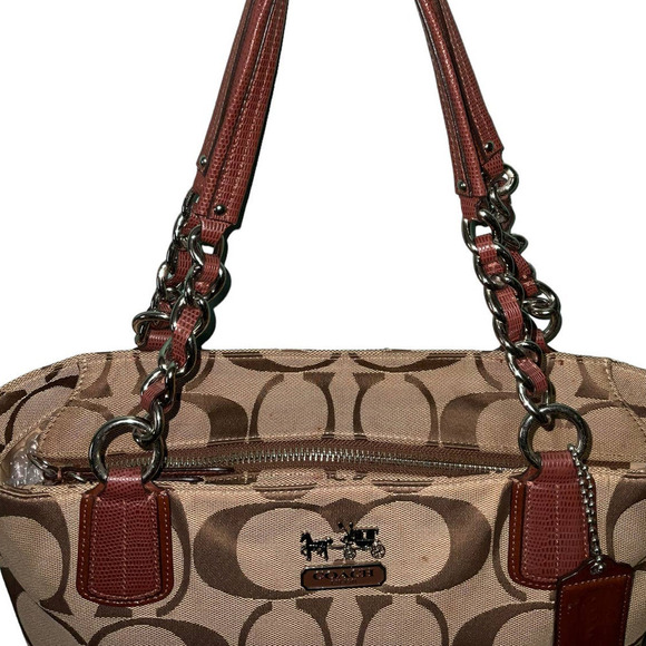 Coach Chelsea Signature Tote Bag Purse Style 18738 - Picture 6 of 16